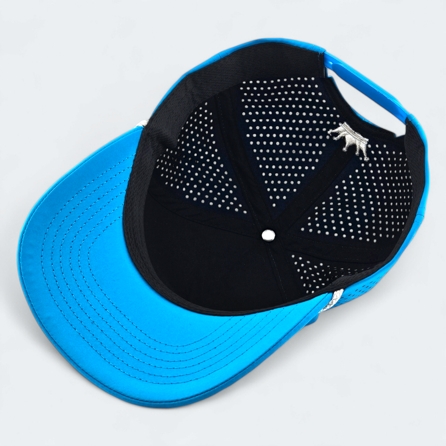 Light Blue VANSAINT Script Logo Snapback Hat by VANSAINT