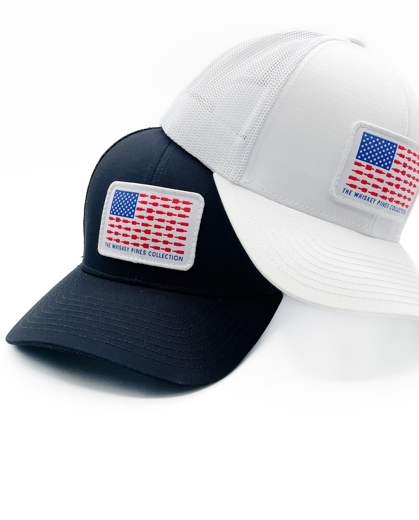 Whiskey American Flag Trucker Hat