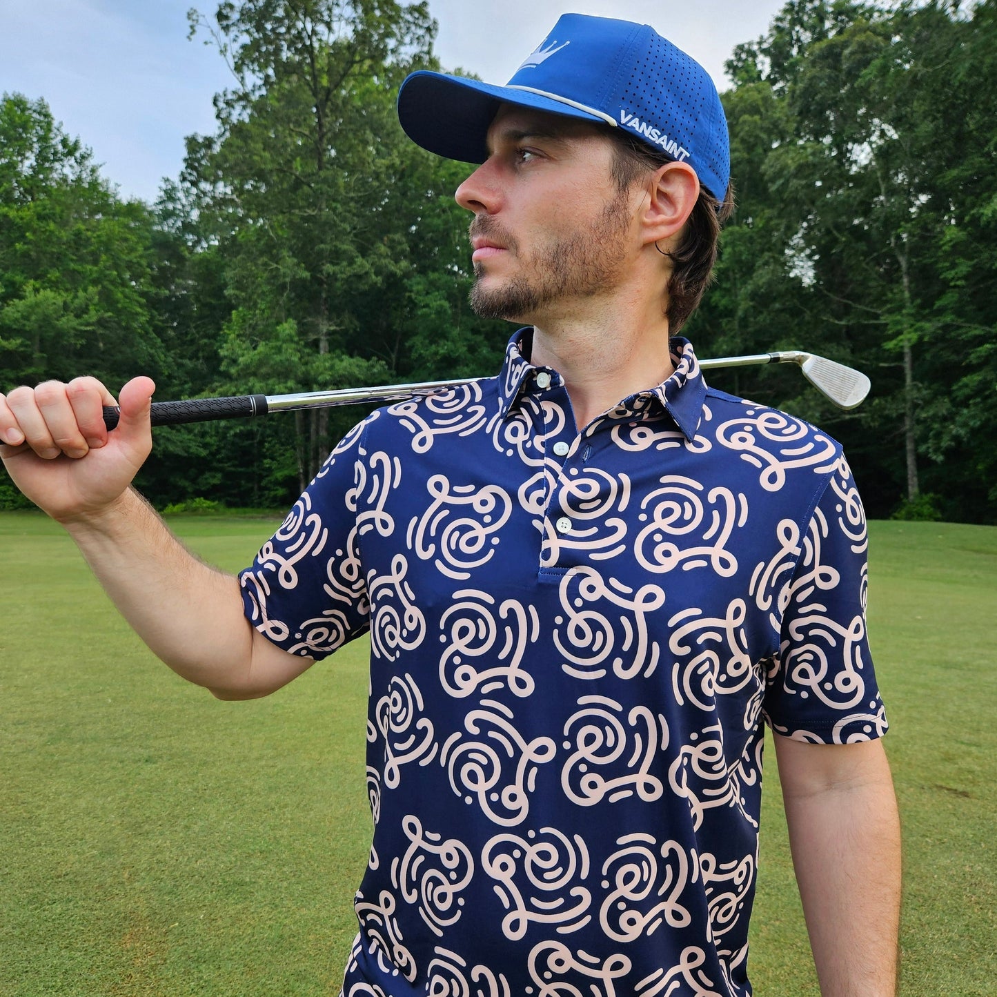 Retro Ripple | VANSAINT Golf Polo by VANSAINT