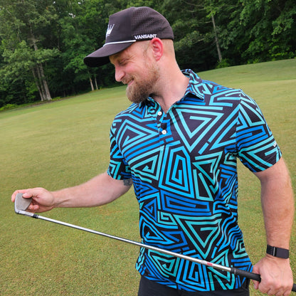 Neon Nexus | VANSAINT Golf Polo by VANSAINT