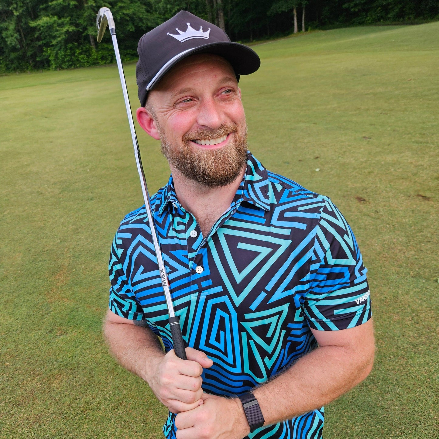 Neon Nexus | VANSAINT Golf Polo by VANSAINT