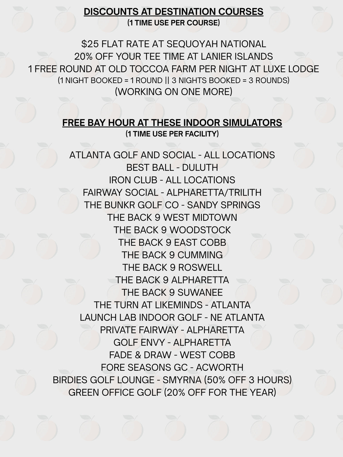 The Official 2026-27 Atlanta Golf Pass