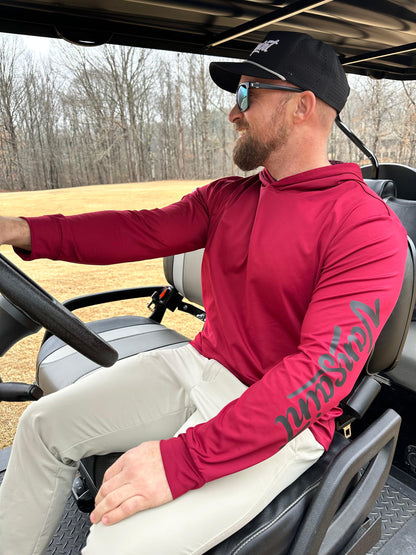 Red VANSAINT Performance Hoodie by VANSAINT