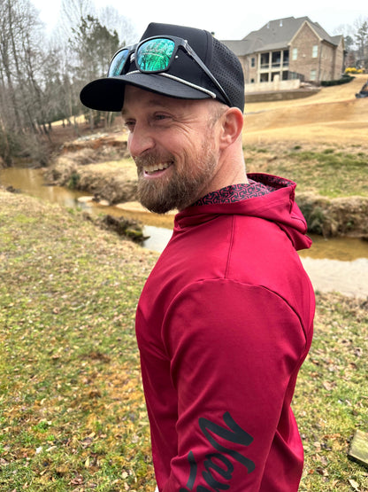 Red VANSAINT Performance Hoodie by VANSAINT