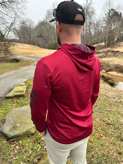 Red VANSAINT Performance Hoodie by VANSAINT