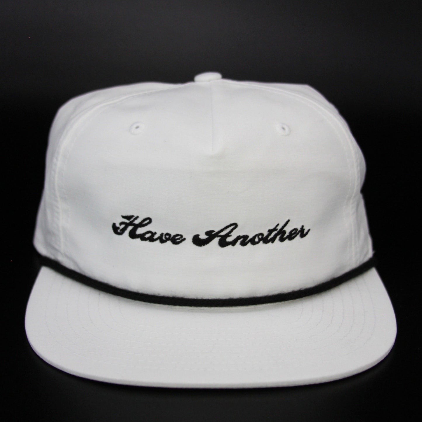Script Rope Hat - White by Have Another Golf