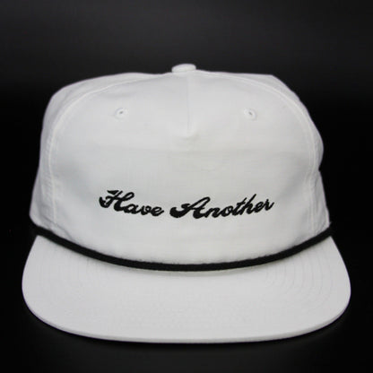Script Rope Hat - White by Have Another Golf