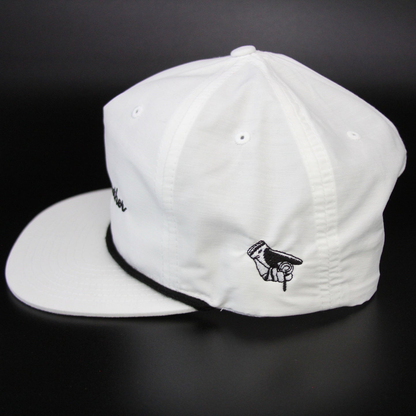 Script Rope Hat - White by Have Another Golf