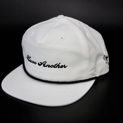 Script Rope Hat - White by Have Another Golf