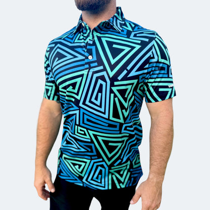 Neon Nexus | VANSAINT Golf Polo by VANSAINT