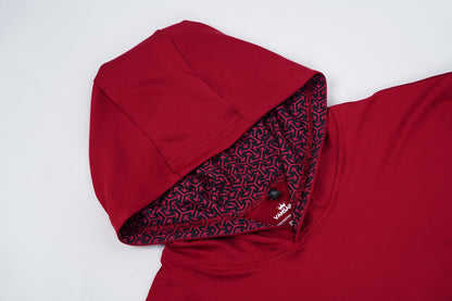 Red VANSAINT Performance Hoodie by VANSAINT