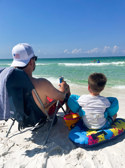 Whiskey American Flag Trucker Hat by The Whiskey Pines Collection