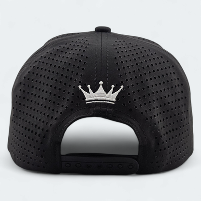 Black VANSAINT Script Logo Snapback Hat by VANSAINT