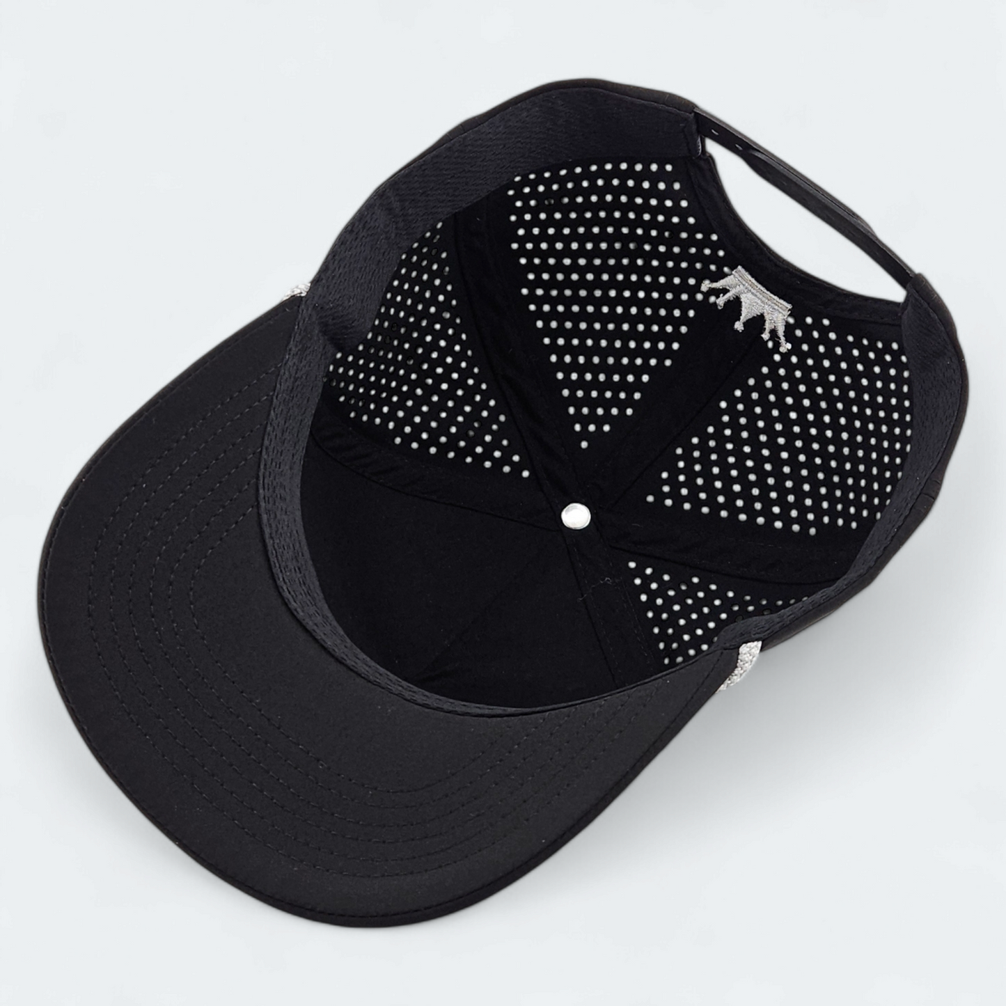 Black VANSAINT Script Logo Snapback Hat by VANSAINT