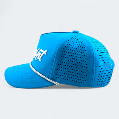 Light Blue VANSAINT Script Logo Snapback Hat by VANSAINT