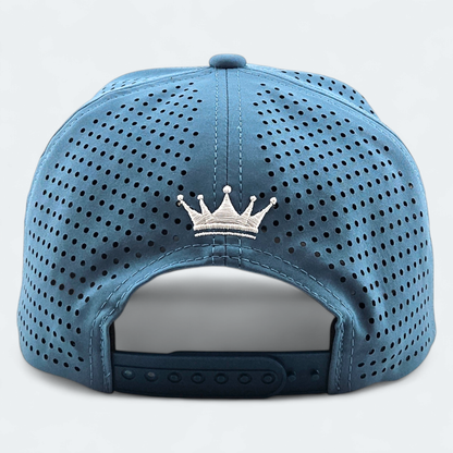 Blue VANSAINT Script Logo Snapback Hat by VANSAINT