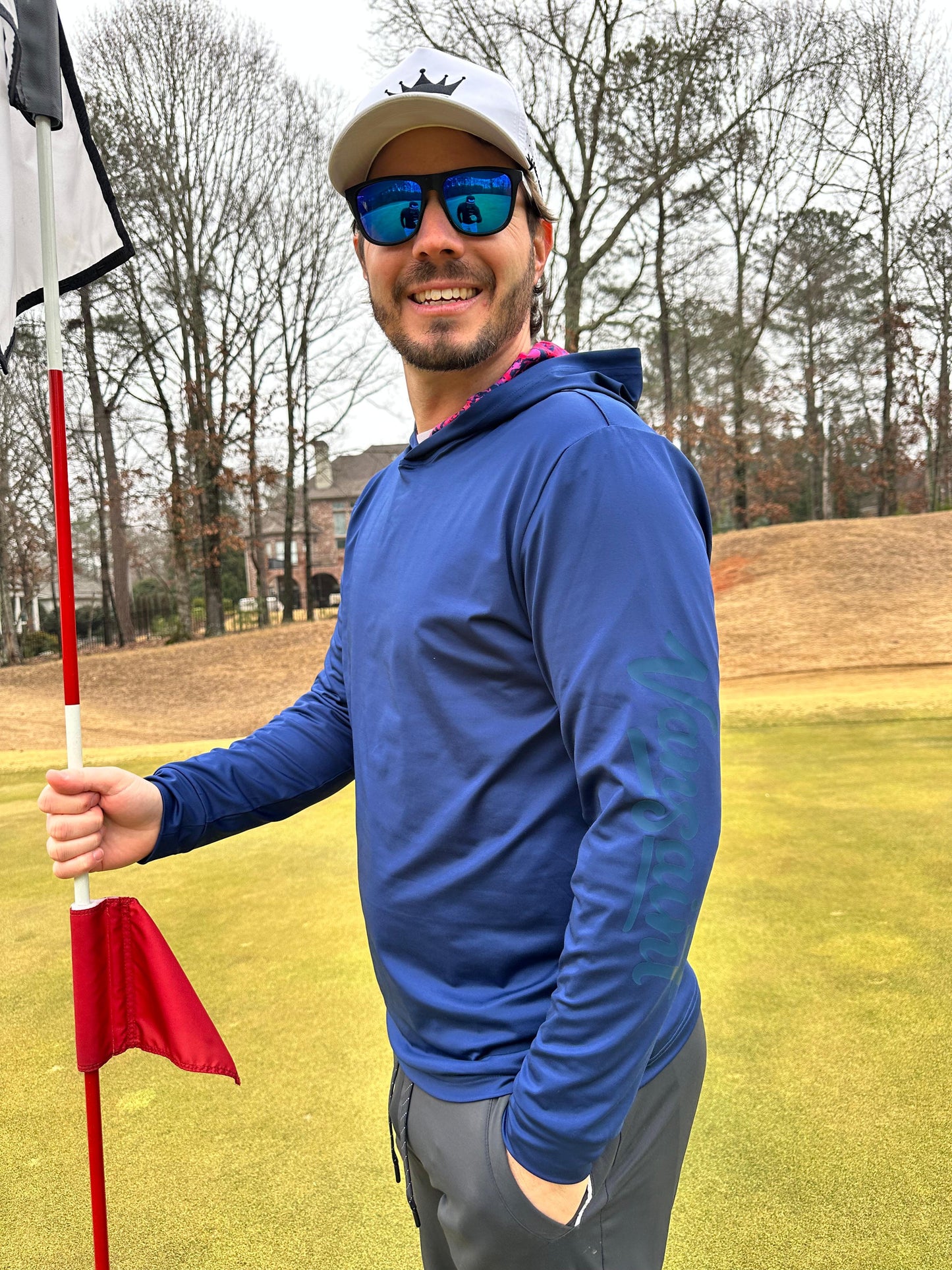 Blue VANSAINT Performance Hoodie by VANSAINT