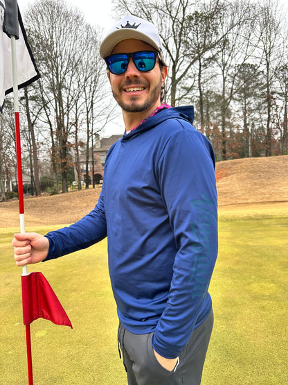 Blue VANSAINT Performance Hoodie by VANSAINT