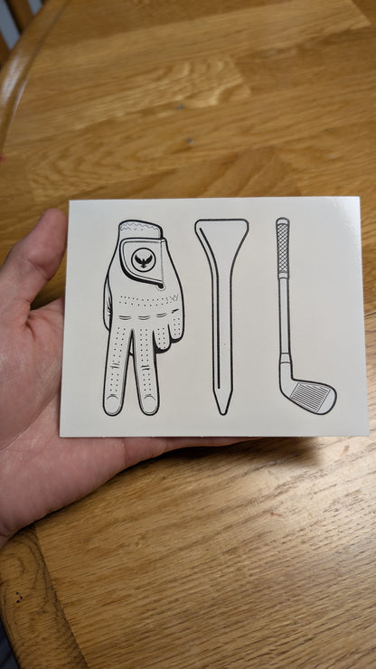 A-T-L Golf Sticker