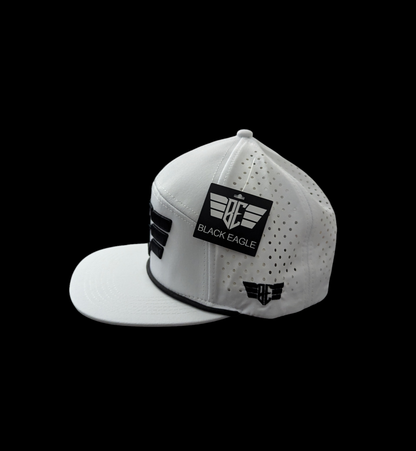 Laser Cut Performance Snapback Hats by Black Eagle Golf