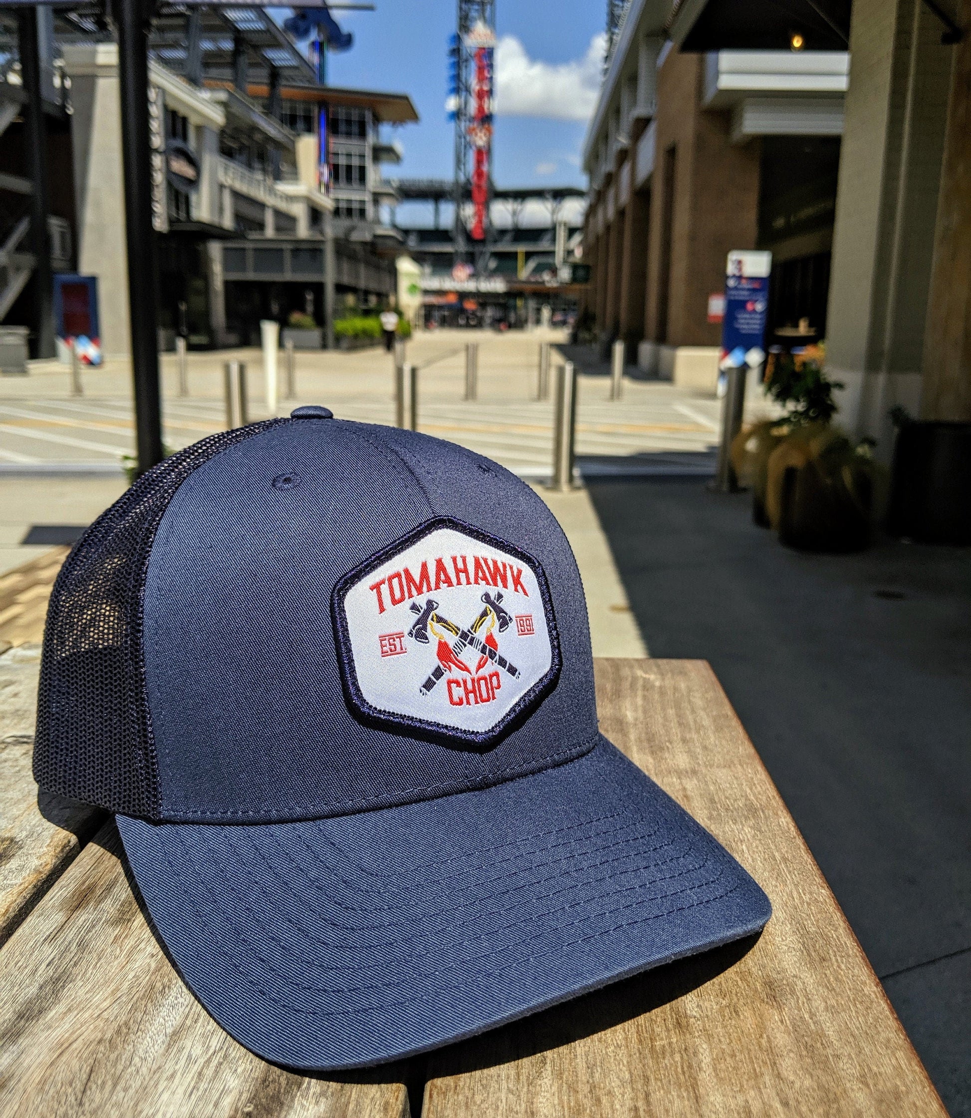Navy Atlanta Tomahawk Chop Hat