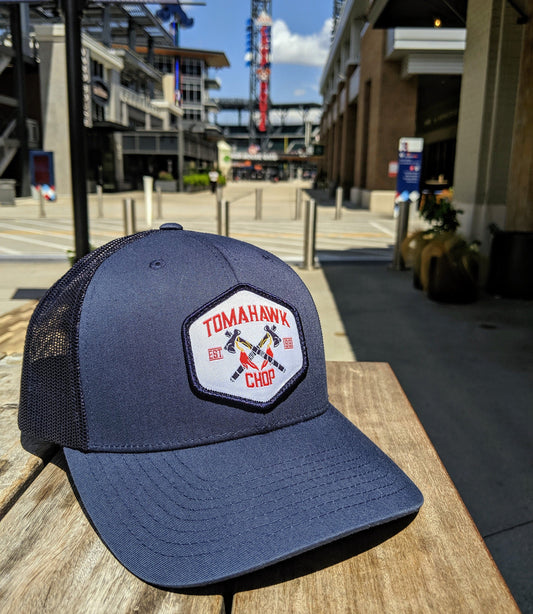Navy Atlanta Tomahawk Chop Hat