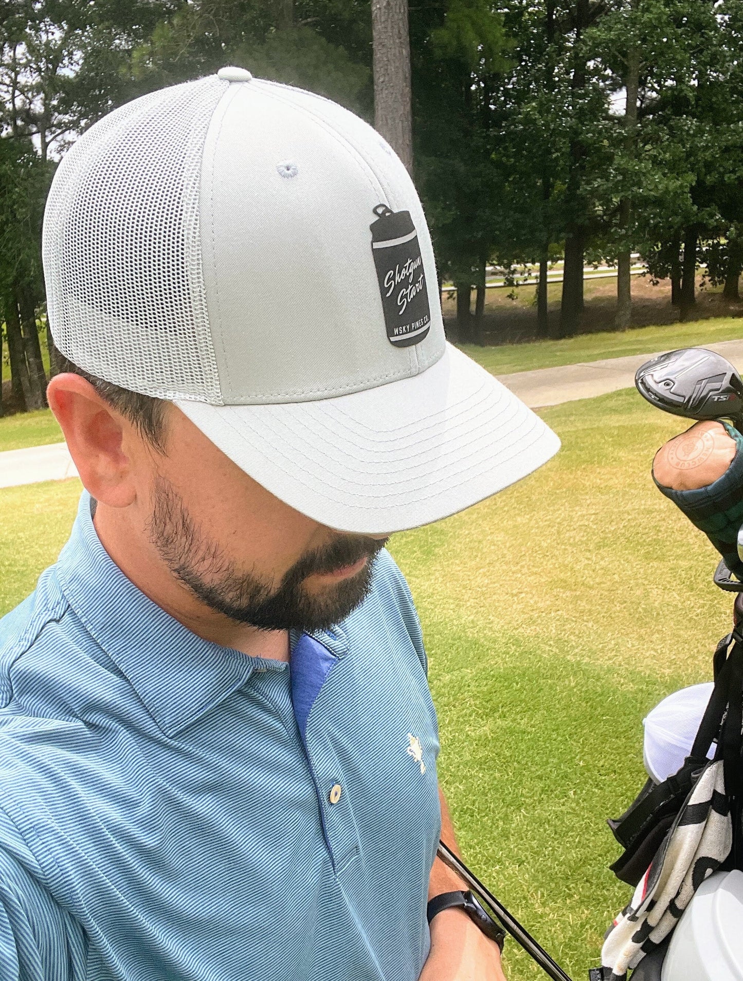 Silver "Shotgun Start" Hat