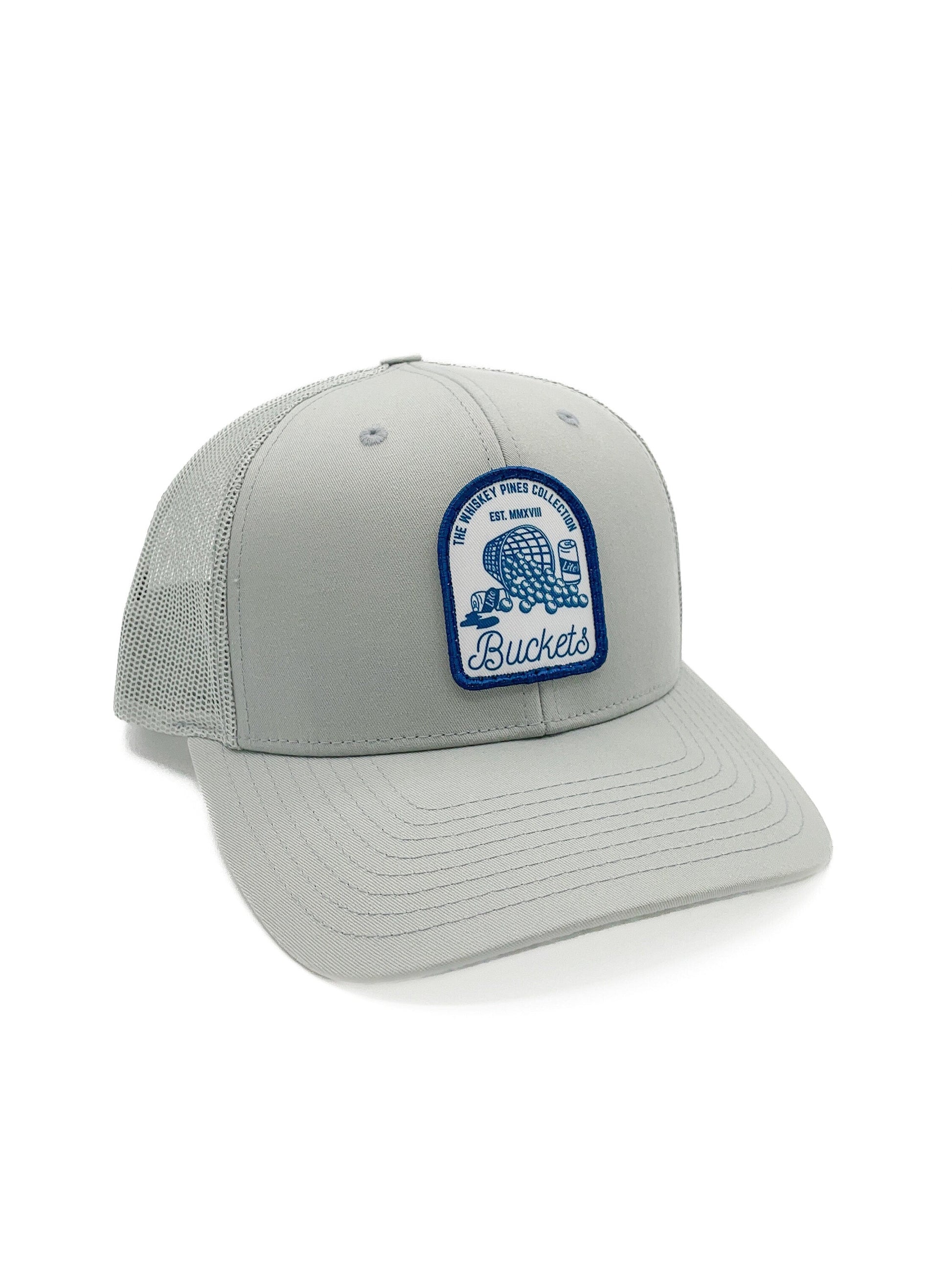 Grey "Buckets" Trucker Hat