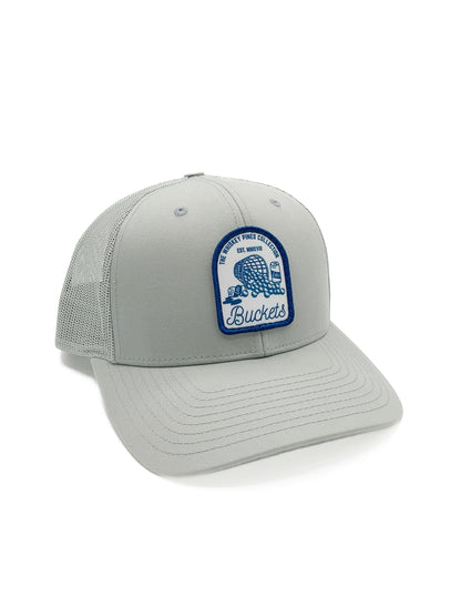 Grey "Buckets" Trucker Hat