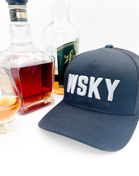 Black "WSKY" Trucker Hat
