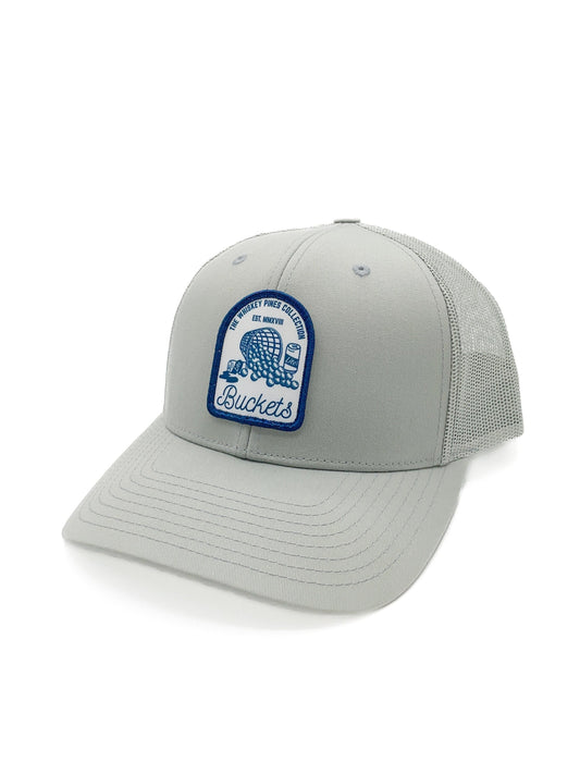 Grey "Buckets" Trucker Hat