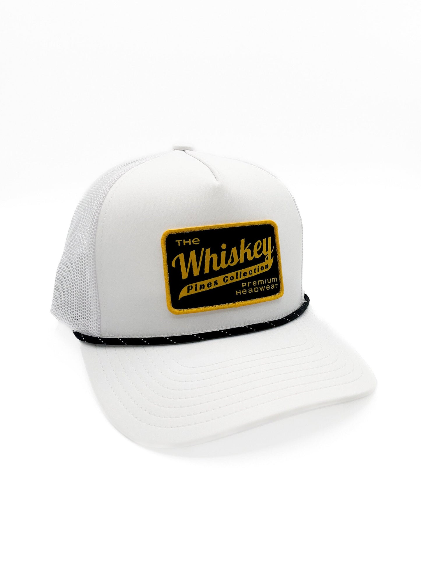 White "Whiskey Pines Co." Rope Hat