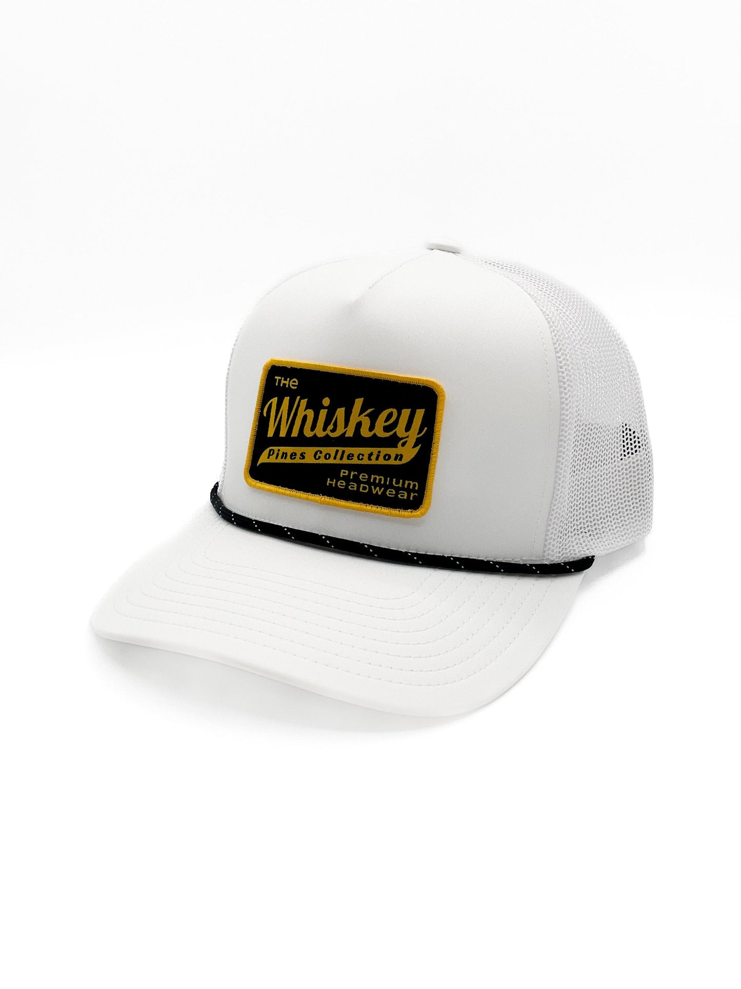 White "Whiskey Pines Co." Rope Hat