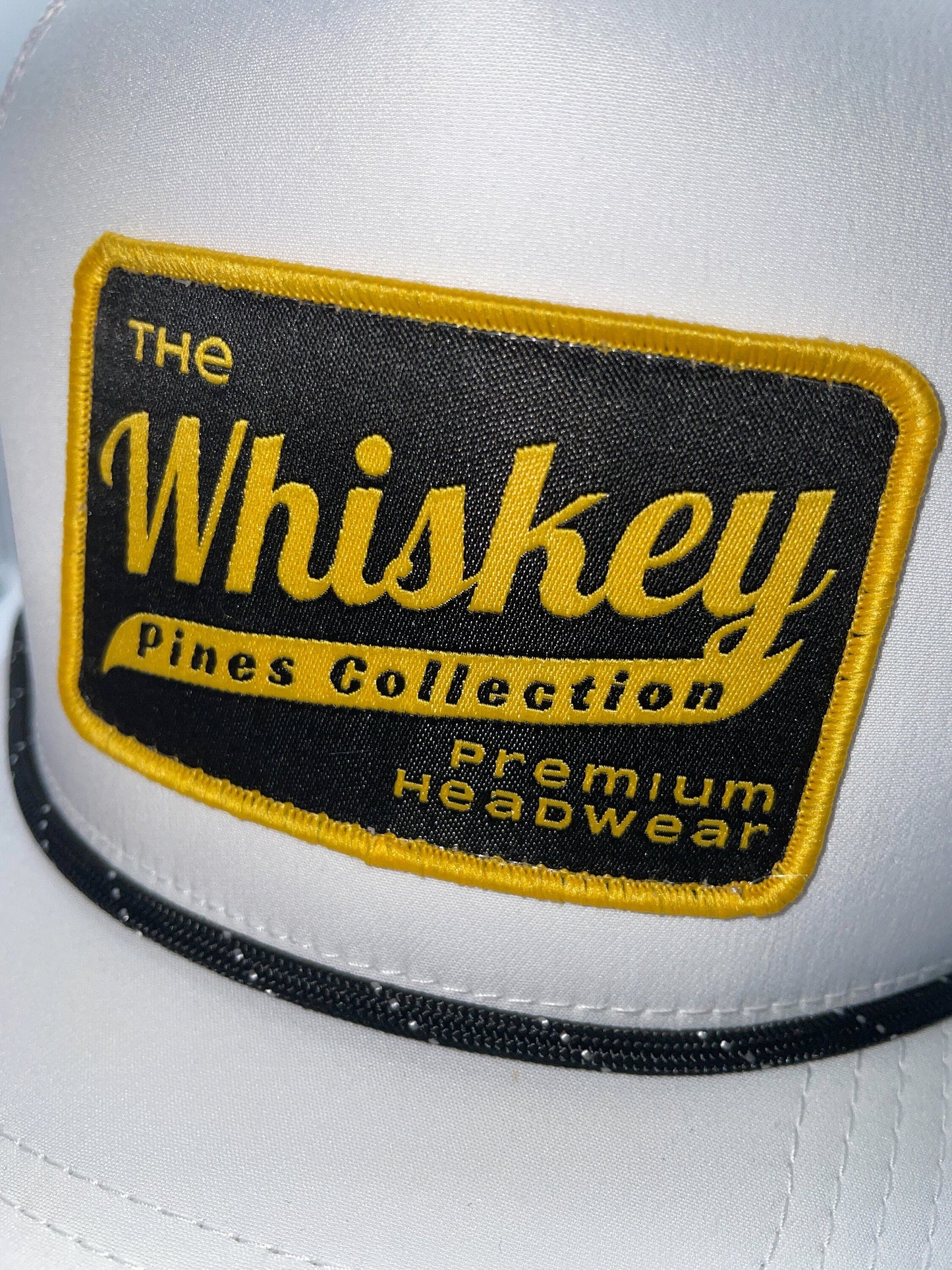 White "Whiskey Pines Co." Rope Hat