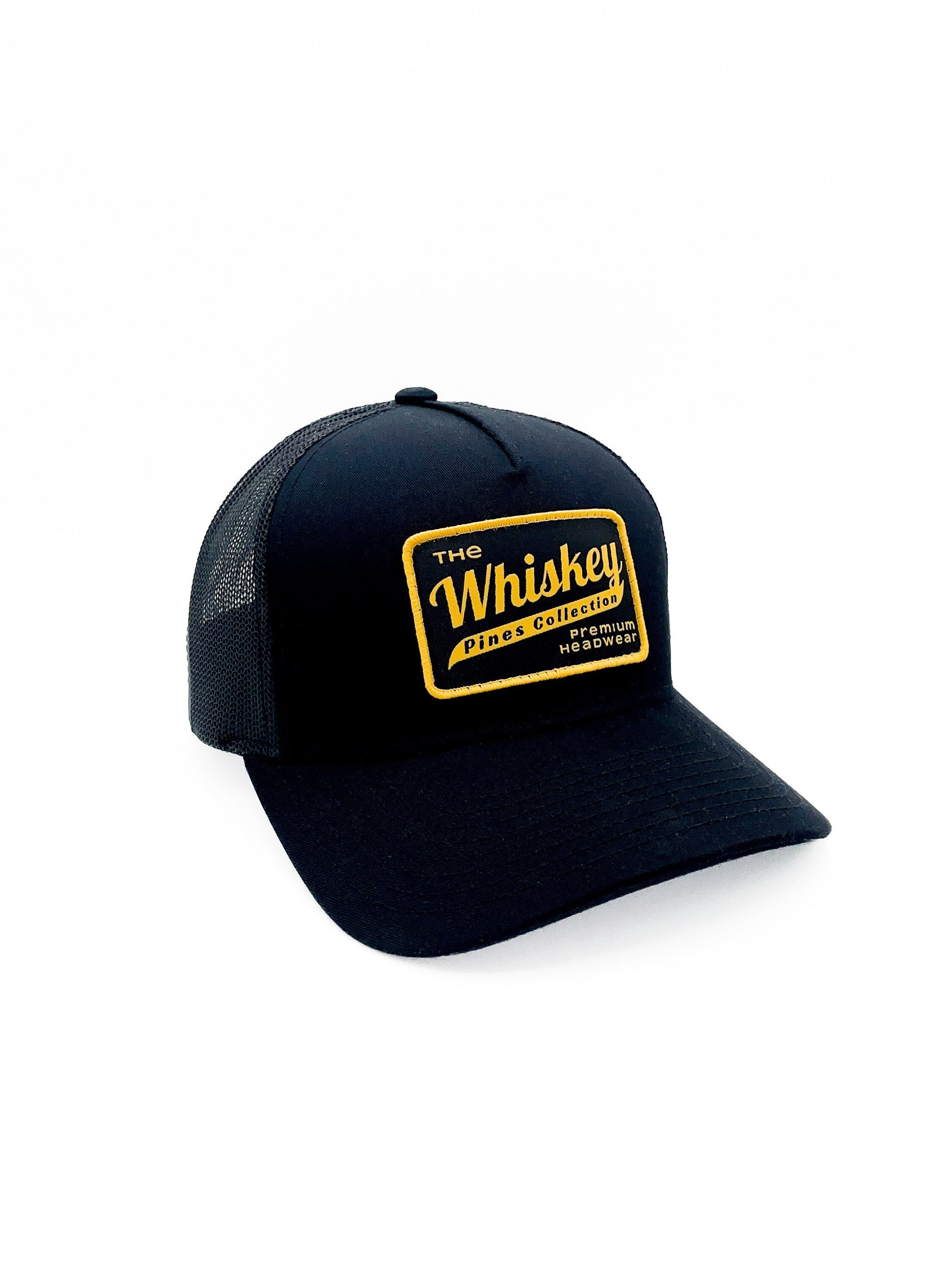 Black "Whiskey Pines Co." Trucker 5-Panel Hat