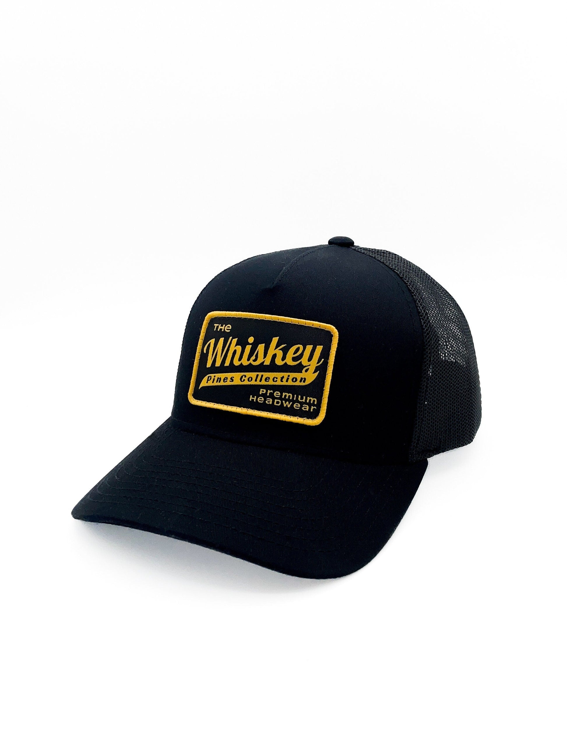 Black "Whiskey Pines Co." Trucker 5-Panel Hat