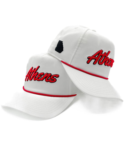 White "Athens, GA" Rope Hat