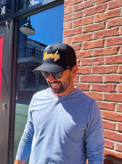 Black "Howdy" Trucker Hat