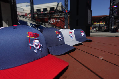 Grey & White "Rally Cap" Hat