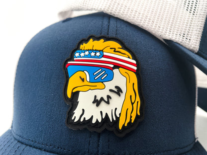 Eagle! Trucker Hat - Navy & White
