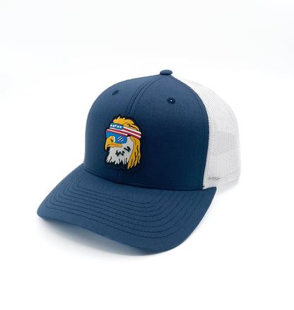 Eagle! Trucker Hat - Navy & White