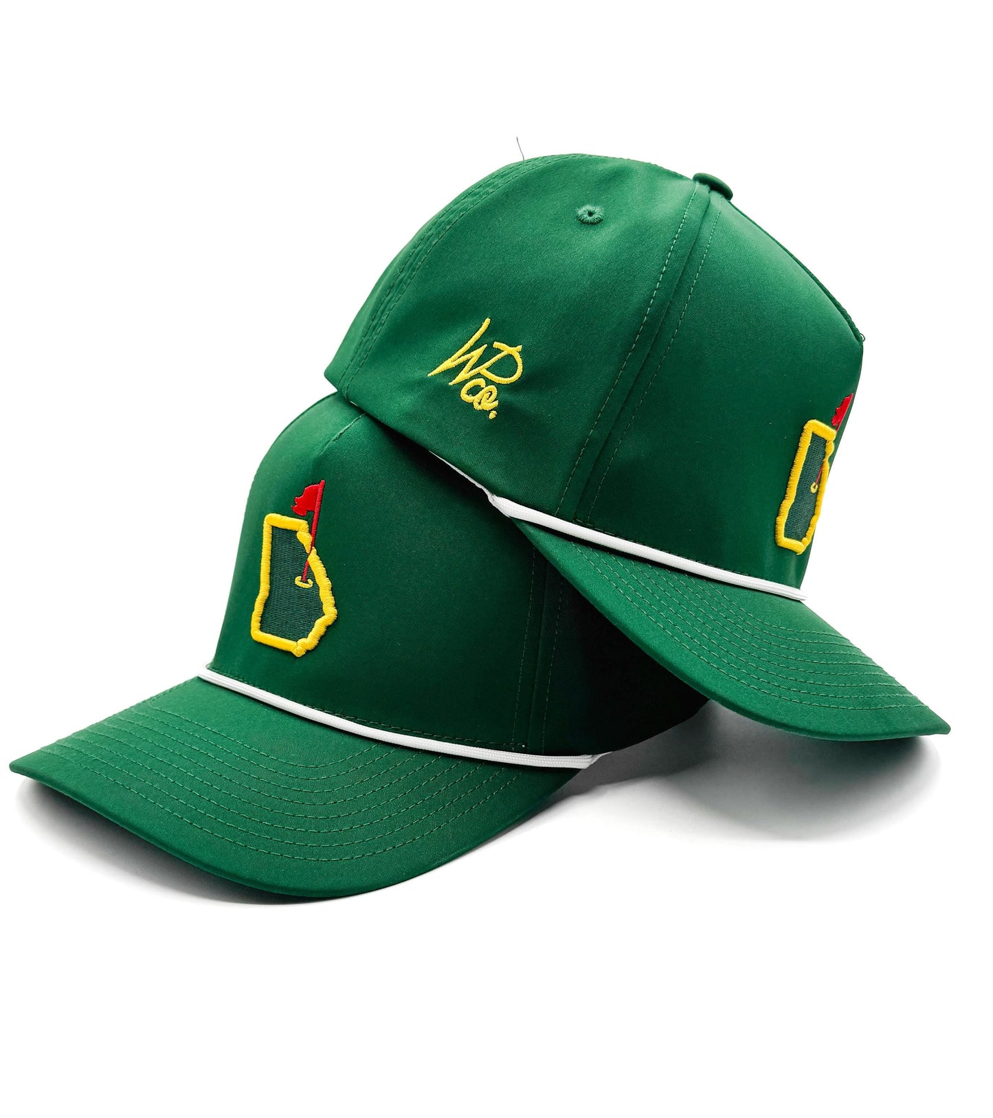 Green "Augusta's Tradition" Rope Hat | Augusta, GA | #18 Chair on the Green | Tiger Woods | Rope Golf Cap | Major PGA Golf | Sunday