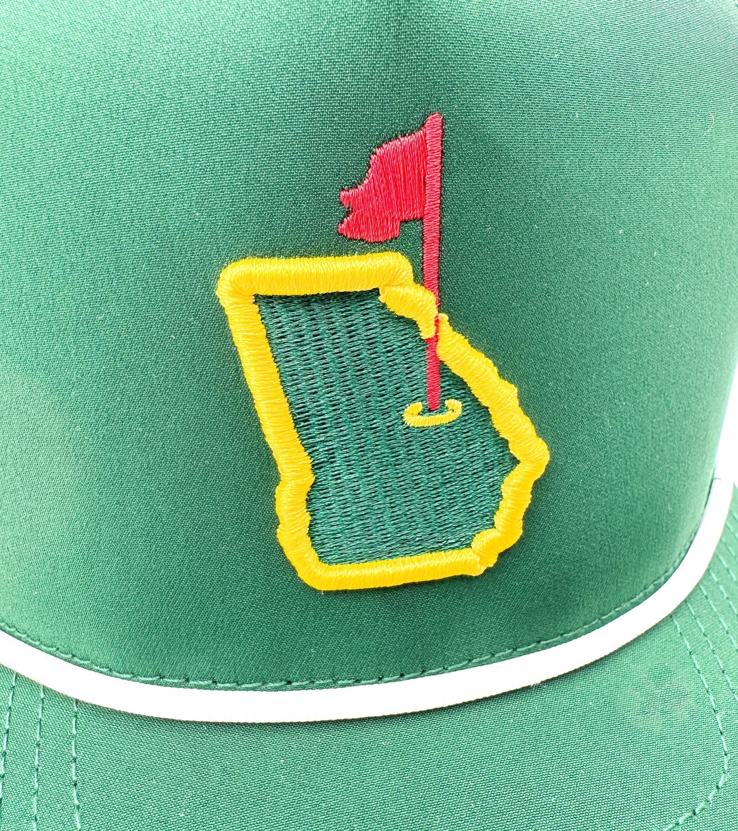 Green "Augusta's Tradition" Rope Hat | Augusta, GA | #18 Chair on the Green | Tiger Woods | Rope Golf Cap | Major PGA Golf | Sunday