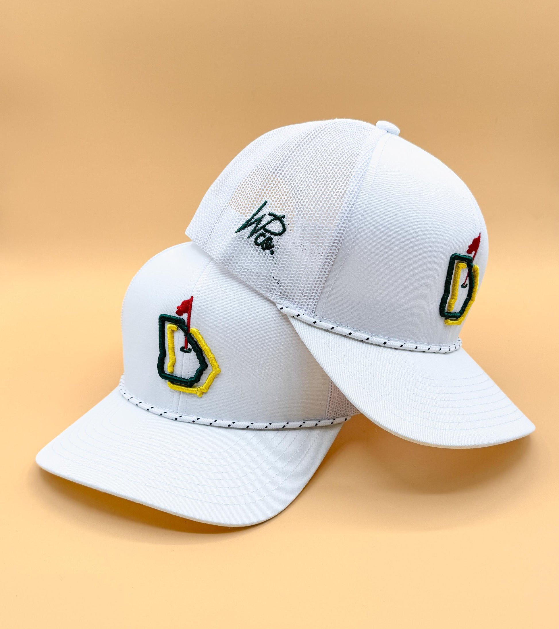 Green "Augusta's Caddie" Rope Hat | Augusta, GA | #18 Chair on the Green | Tiger Woods | Rope Golf Cap | Major PGA Golf | Sunday
