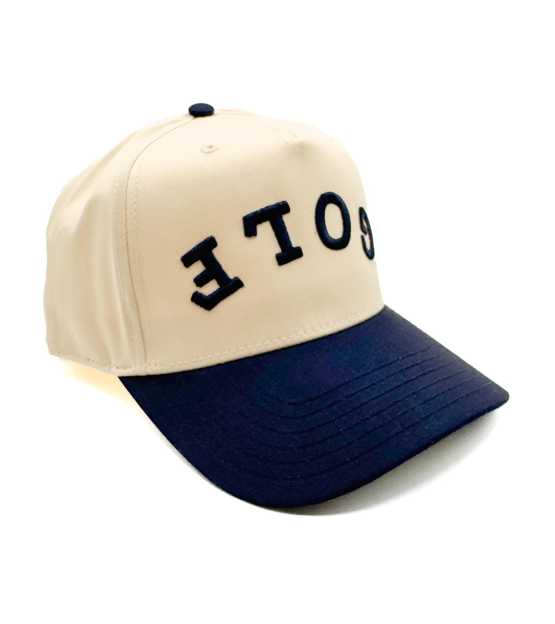 Off-White & Navy "GOLF" Trucker Hat