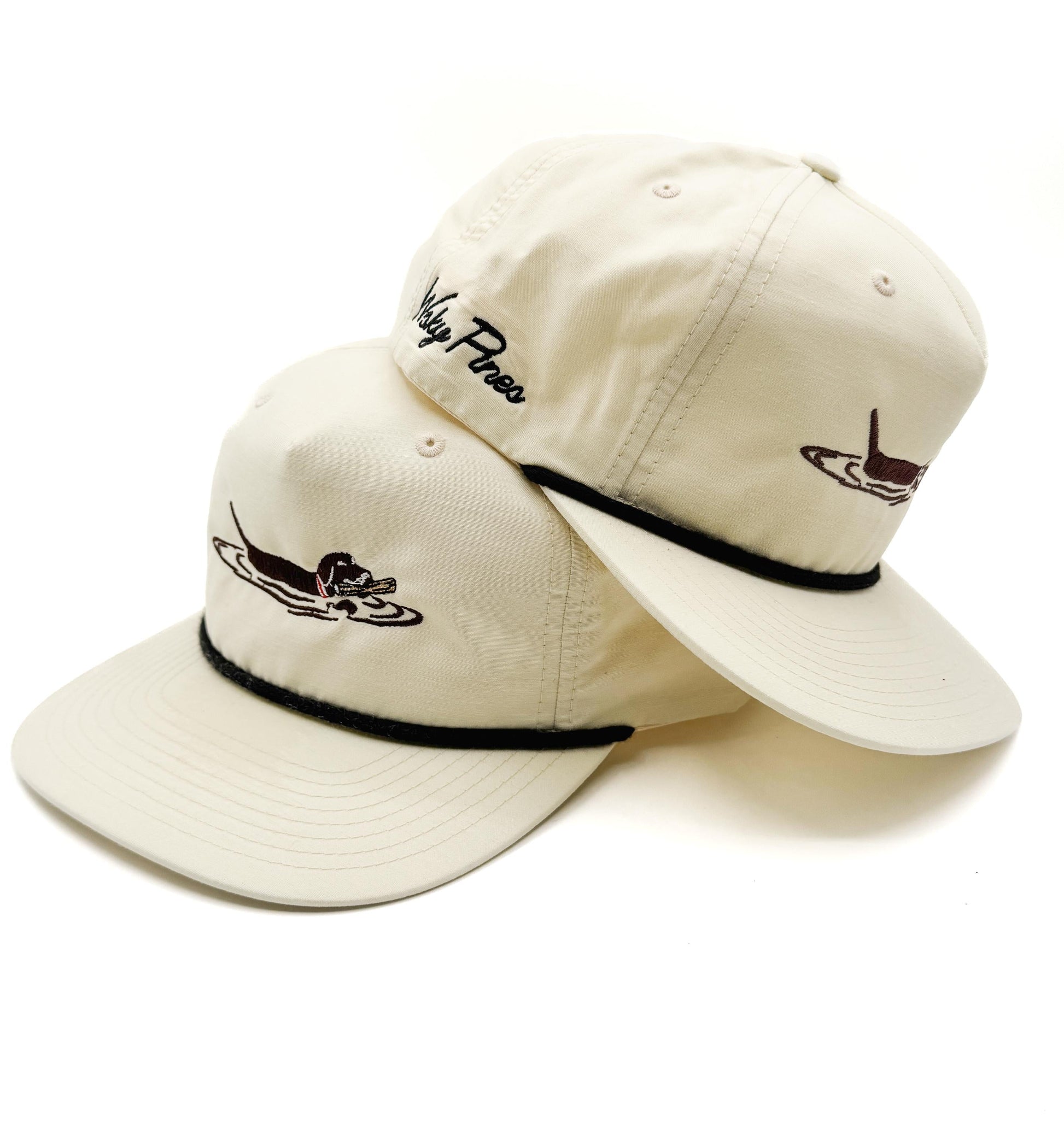 Cream "Playing Fetch" Rope Hat