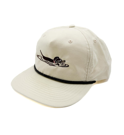 Cream "Playing Fetch" Rope Hat
