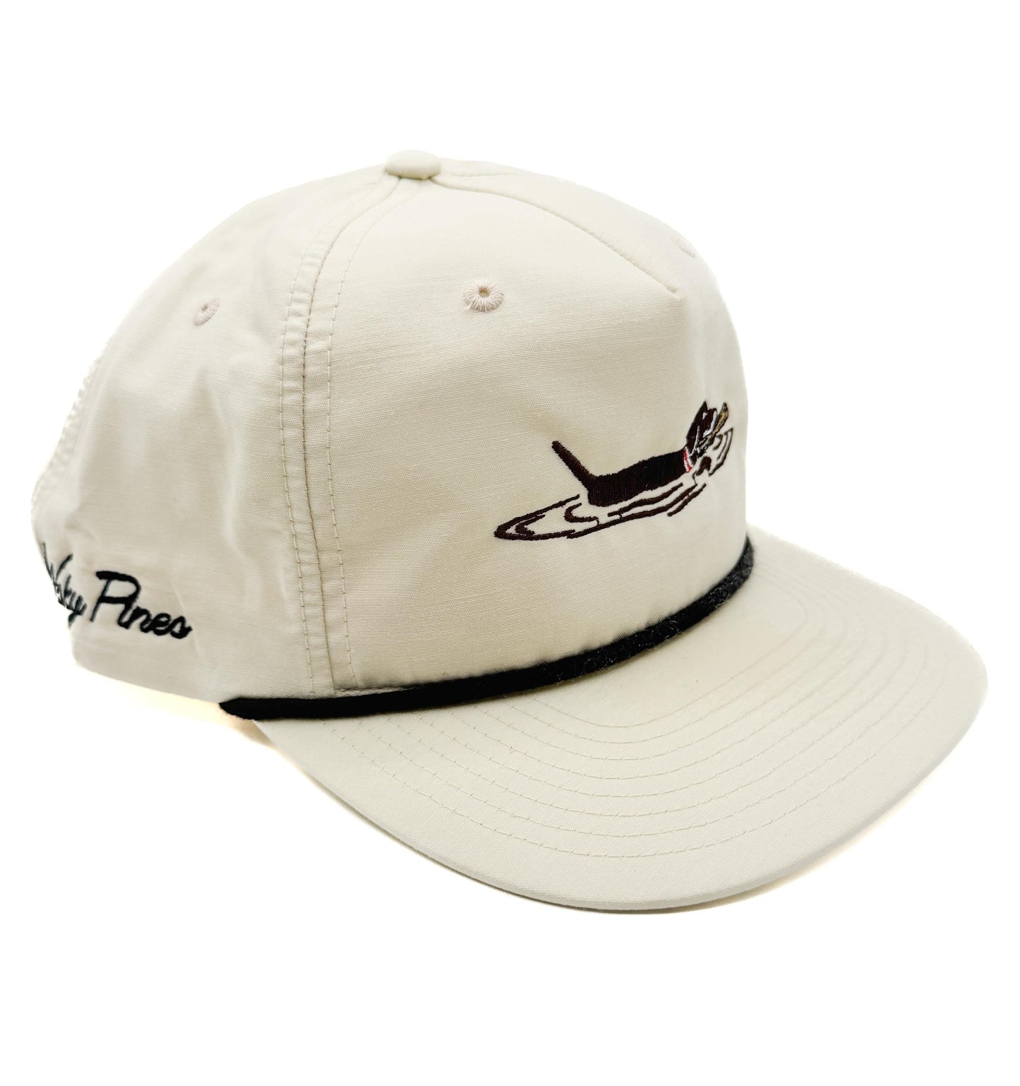 Cream "Playing Fetch" Rope Hat