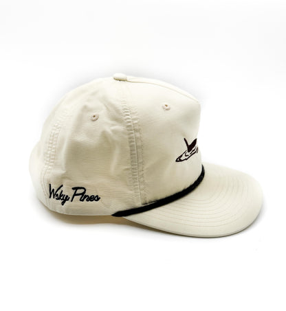 Cream "Playing Fetch" Rope Hat