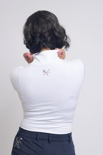 Swing Chic White Mockneck by Swing Chic